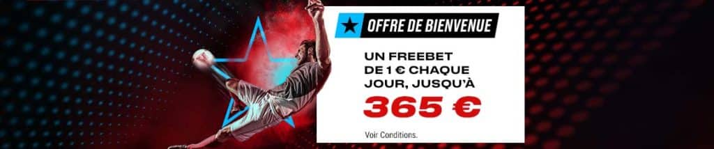 Offre de bienvenue pokerstars sports