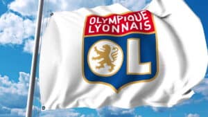drapeau de Lyon football club
