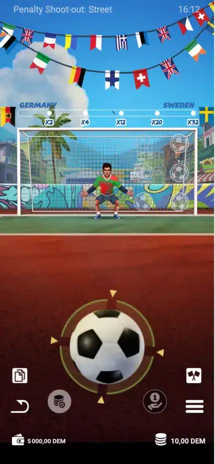 jeu du penalty mobile