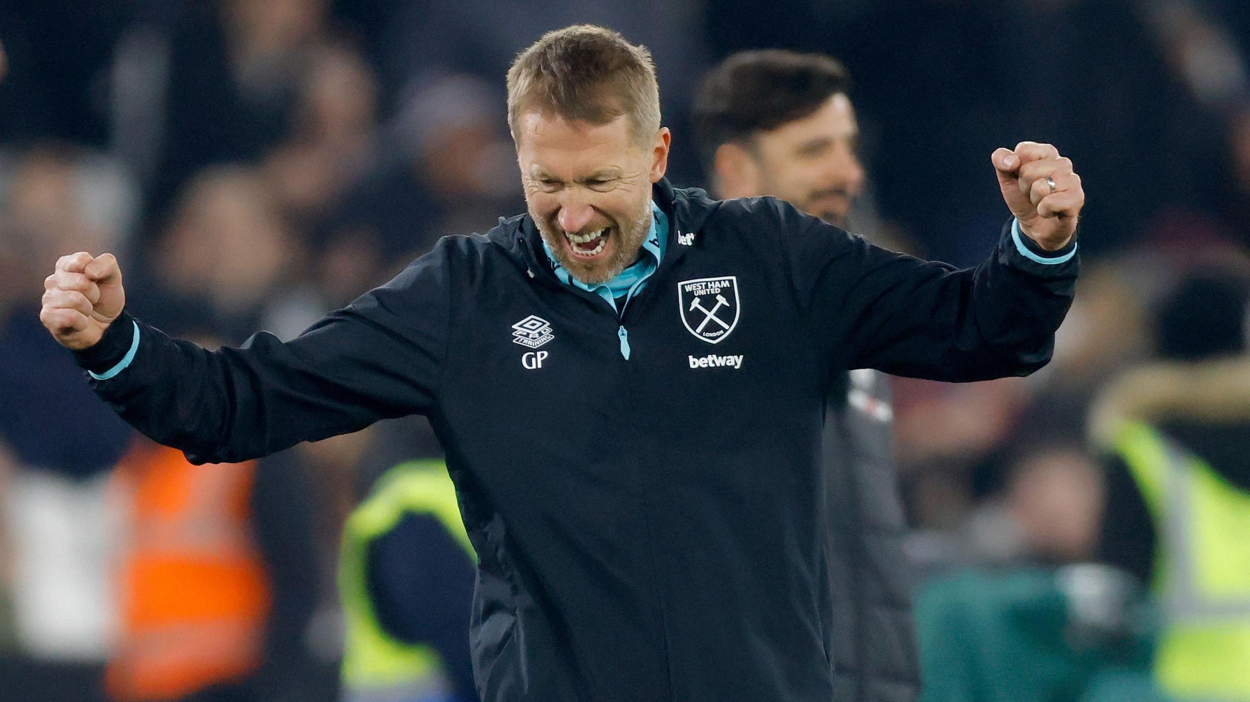 graham potter celebrant sa premiere victoire avec west ham
