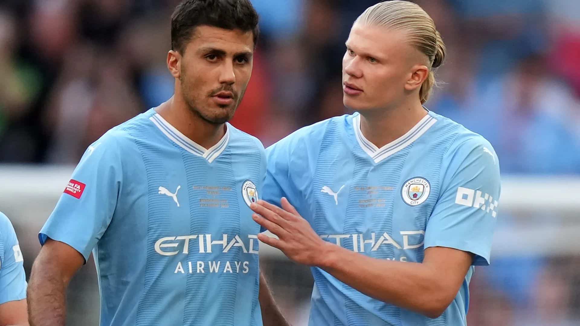 rodri et haaland à manchester city