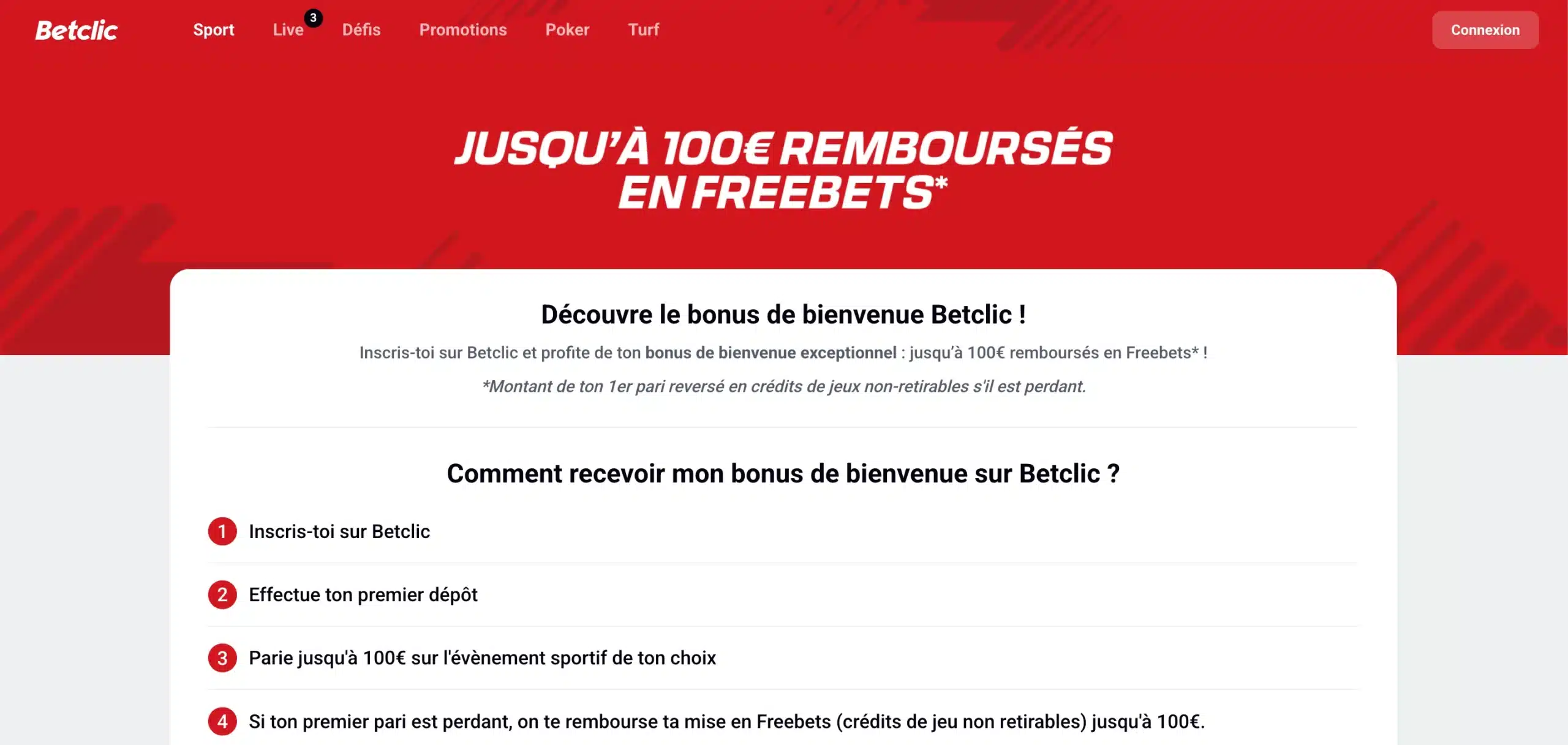 bonus de bienvenue betclic