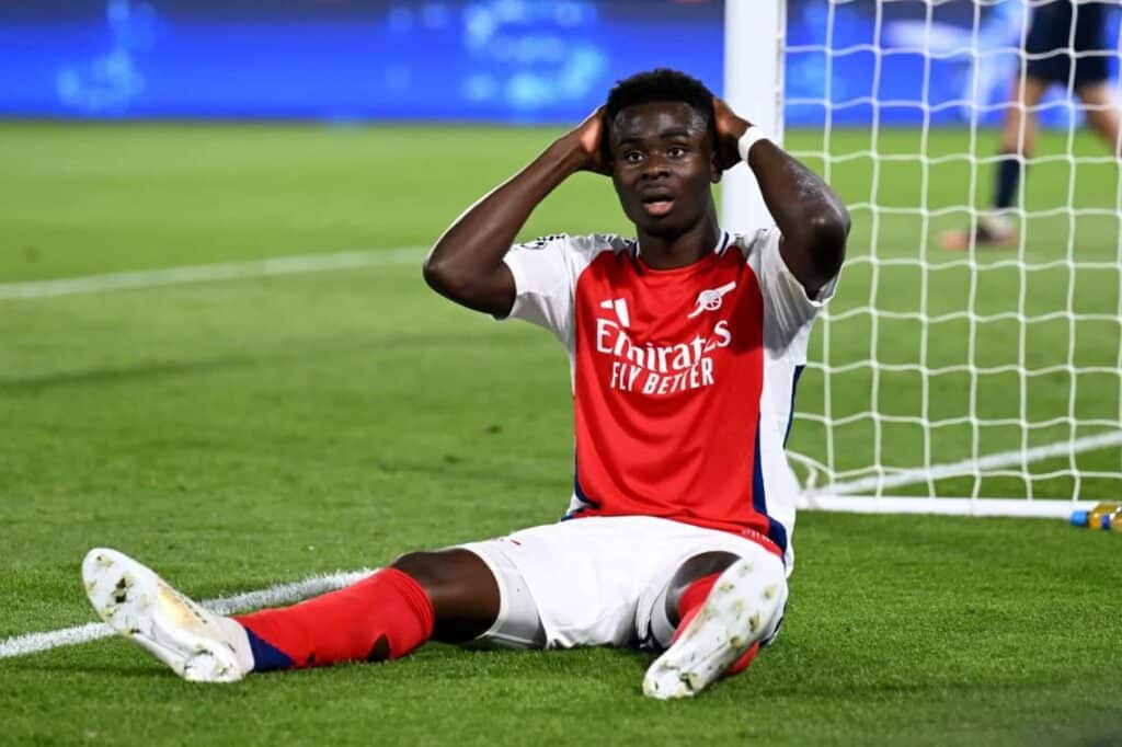 Bukayo Saka, entre espoir et frustration