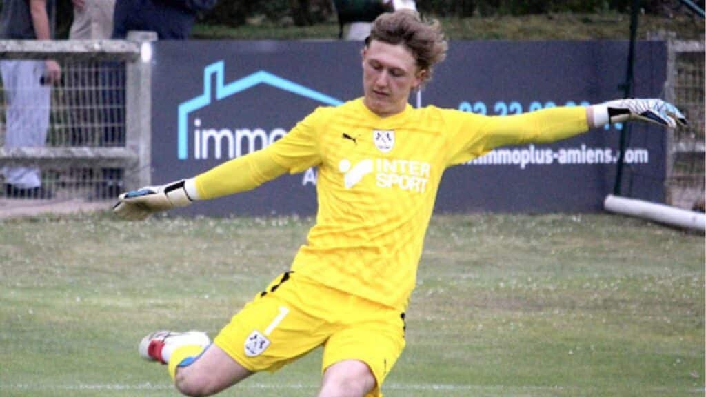 Lou Alexandre, jeune portier de 19 ans formé au sein des U19 amiénois