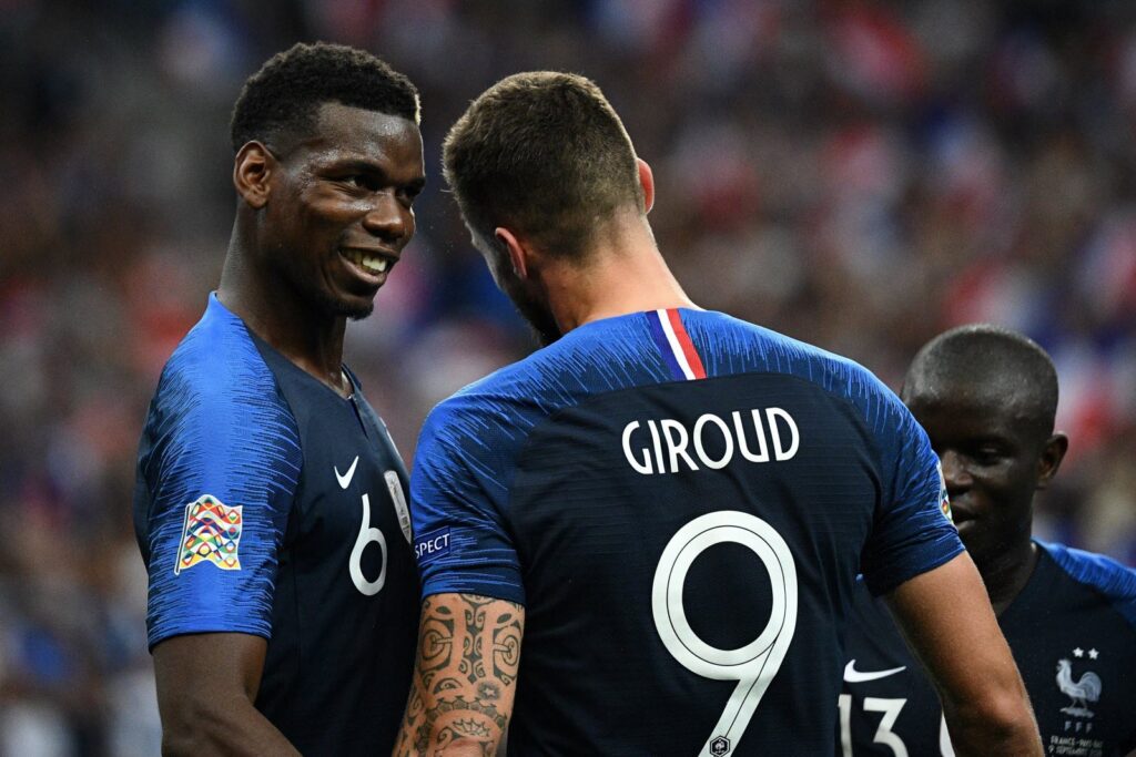Olivier Giroud et Paul Pogba, des retrouvailles symboliques